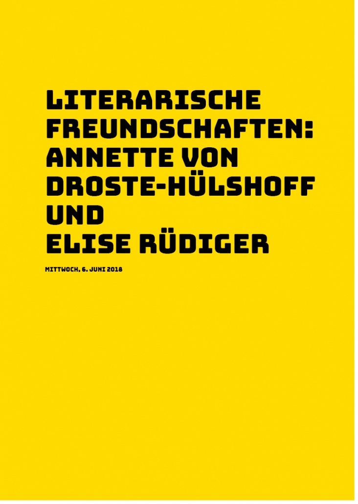 Annette von Droste-Hülshoff und Elise Rüdiger